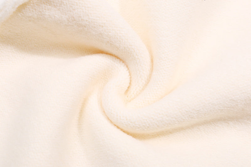 AMRI Cotton V-Neck Bones Cardigan Sweater Apricot