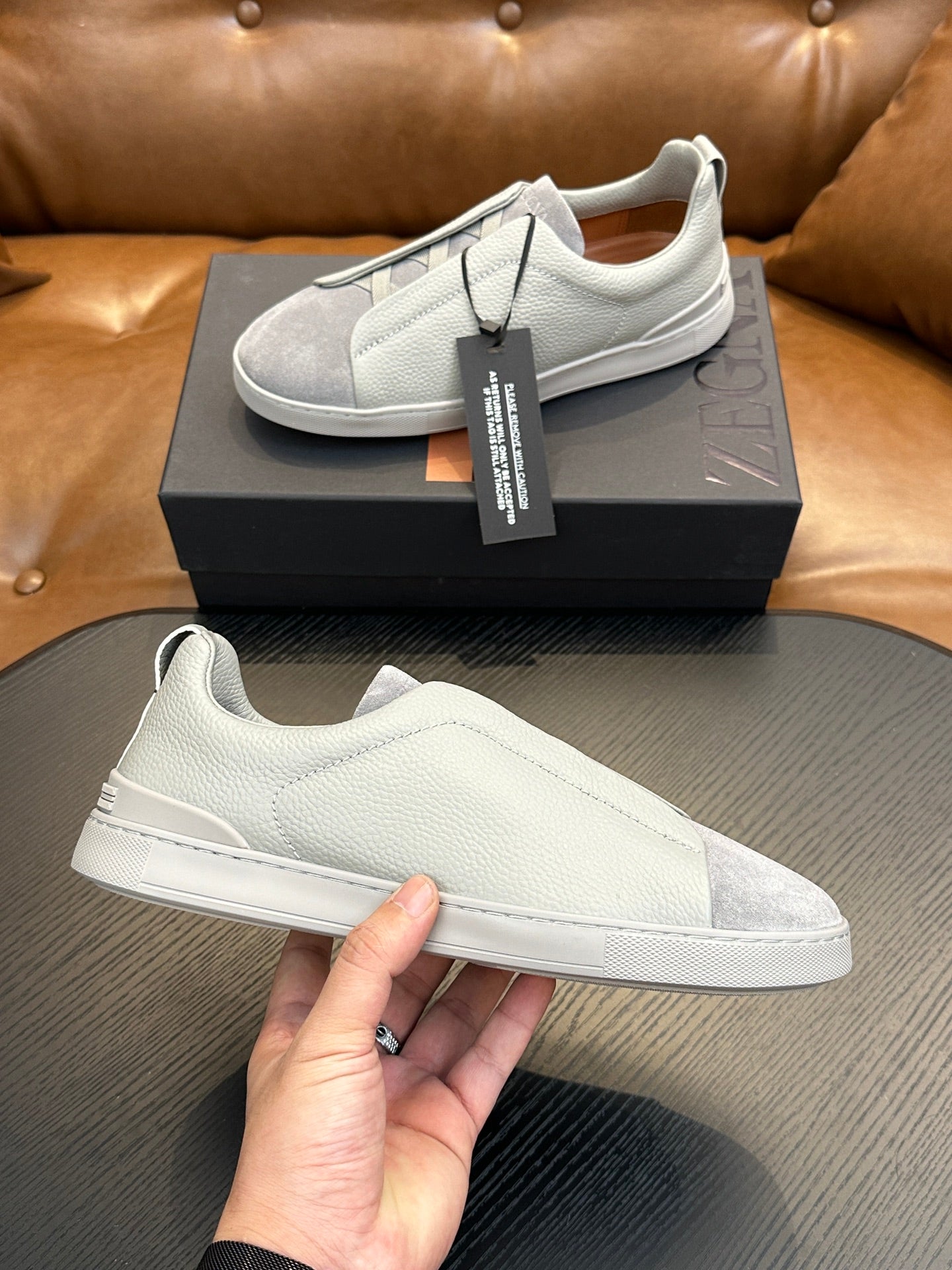 Zegna Triple Stitch™ Low-Top Sneakers